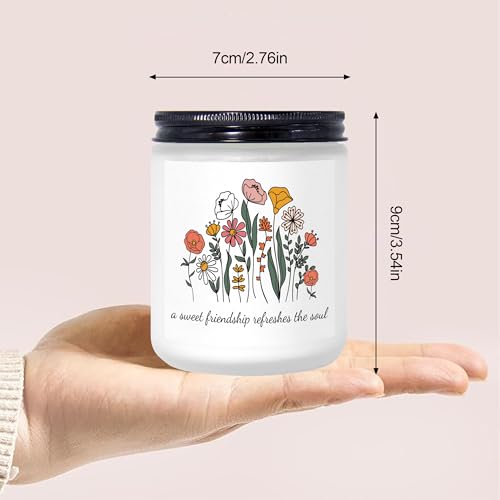 Christian Lavender Soy Candle for Friendship Gifts - 7oz
