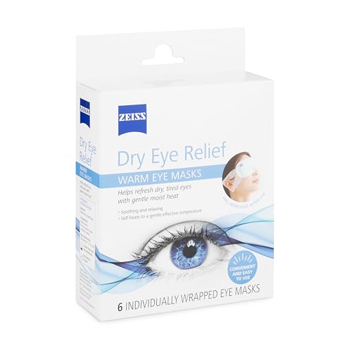 ZEISS Self-Heating Warm Eye Masks for Dry Eye Relief - 6 Count