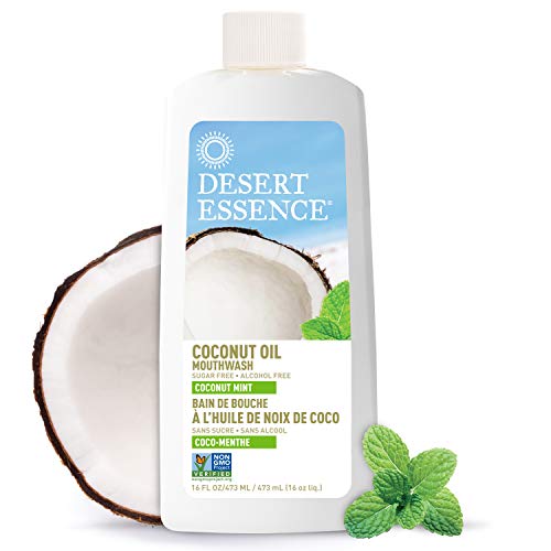 Desert Essence Coconut Oil Mouthwash - Alcohol & Sugar-Free, 16 fl oz