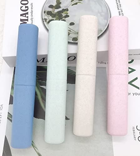 SietDESEO 4-Pack Portable Toothbrush Travel Case Set