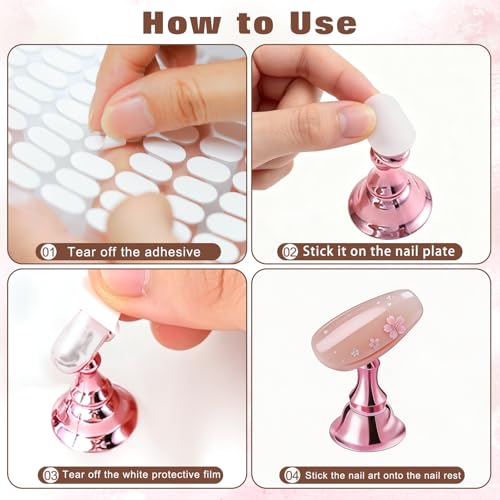1200 Pcs Double Sided Nail Tape for Press On Nails & Displays