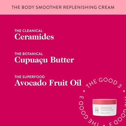 good.clean.goop The Body Smoother Cream - Hydrating Moisturizer for Dry Skin with Ceramides & Avocado Oil | 4 oz