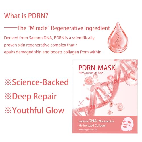 ONMYLOVIN Salmon DNA PDRN Collagen Gel Face Mask - 5 Pack