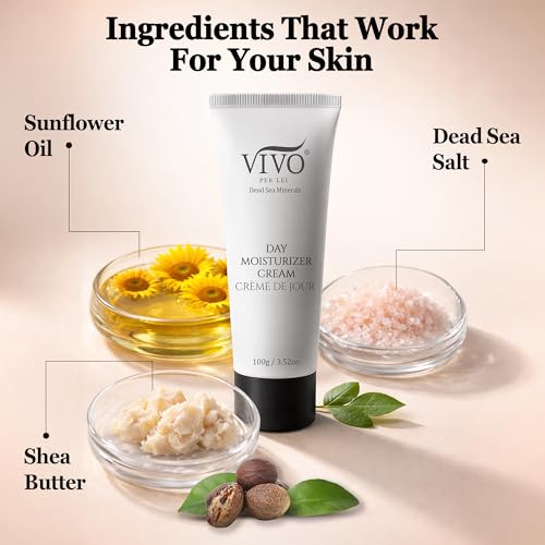 Vivo Per Lei Dead Sea Day Cream 3.52 Oz - Hydrating Anti-Aging Moisturizer