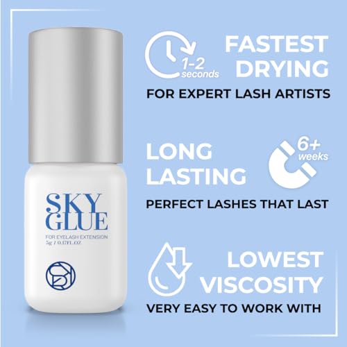 BEAU LASHES Clear Sky Lash Extension Glue Fast Drying Waterproof Adhesive