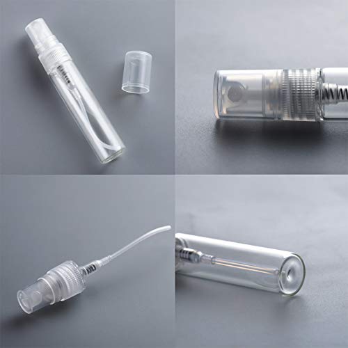 30Pcs 5ml Refillable Glass Perfume Atomizer Bottles - Travel Mini Sprayer