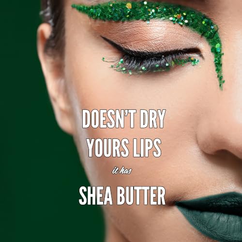 Mynena Jocelyn Deep Forest Green Matte Liquid Lipstick - Vegan, Long-Lasting, Waterproof