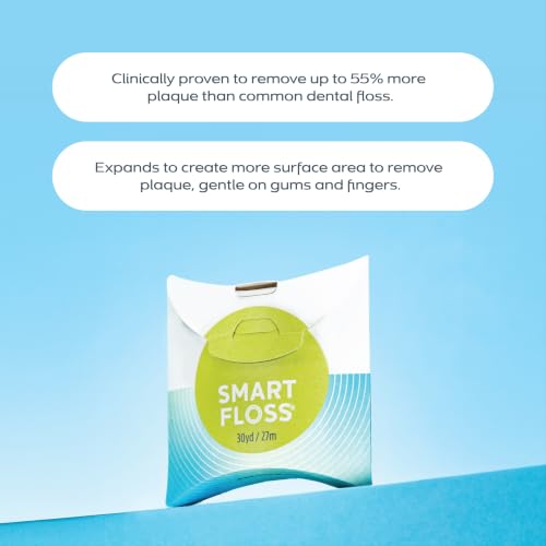 DrTung's Cardamom Expanding Natural Waxed Dental Floss - Pack of 3, 90 Feet Each