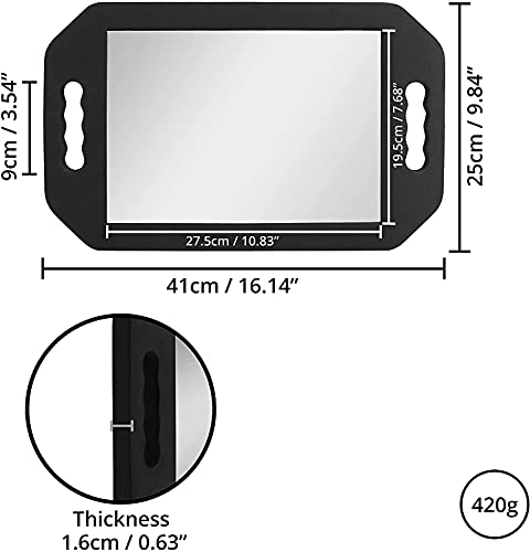 Rimosy Lightweight Hand Mirror with Double Foam Handle