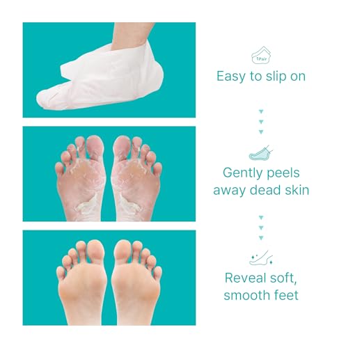 Ariul Smooth & Pure Exfoliating Foot Peel Mask - 2 Pairs with Aloe & Hyaluronic Acid