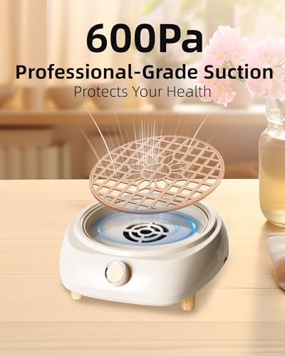 Avelis Nail Dust Collector, Powerful Low Noise Desktop Vacuum for Manicures
