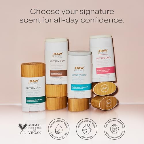 Raw Sugar Aluminum Free Deodorant Stick for Women & Men - Eucalyptus & Fresh Mint