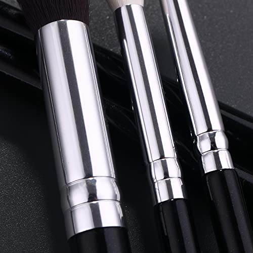 JEZTDKLE 12-Piece Professional Eye Makeup Brush Set with Storage Bag