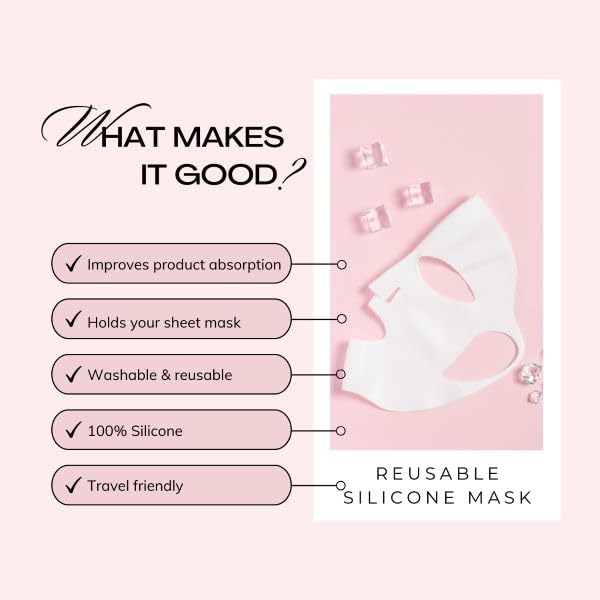 Reusable Silicone Face Mask for Skincare - Ergonomic Design