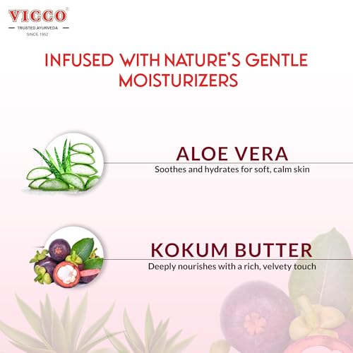 Vicco Aloe Vera and Mangosteen Body & Face Lotion 6.76 Fl Oz – Lightweight, Nourishing, Absorbing