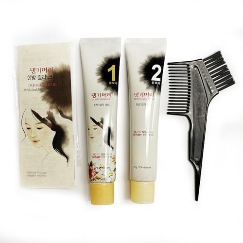 Daeng Gi Meo Ri Herbal Hair Dye Cream - Black, 5 Oz