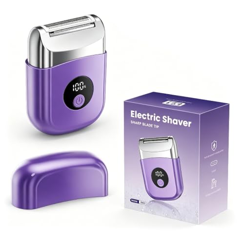Electric Shaver for Women, IPX7 Waterproof Wet & Dry Rechargeable Razor