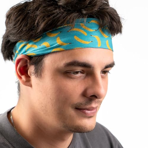 ChalkTalkSPORTS Banana Pattern Neck Gaiter & Headband - Blue