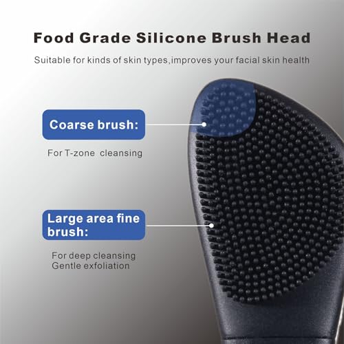 YUSAGO 2-in-1 Facial Cleansing Brush & Blackhead Remover