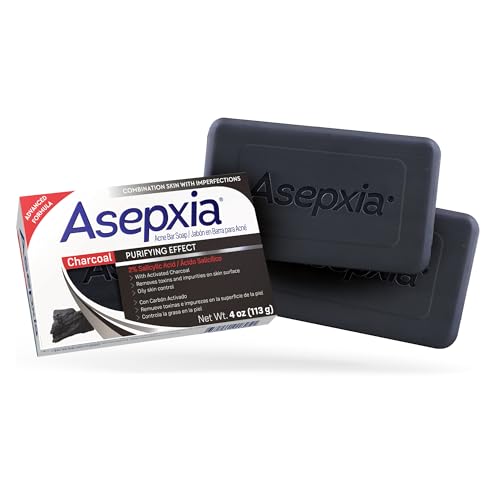 Asepxia Salicylic Acid & Activated Charcoal Bar Soap - 4 Oz, 2-Pack
