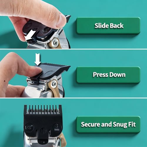 Wahl Clipper Guards Set - 3 Piece Replacement Compatible with Most Models
