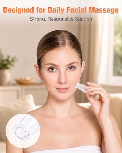 Facial Cupping Set - 4 Silicone Massage Cups for Skin Tightening & Relaxation