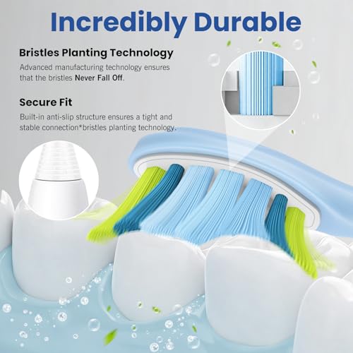 HAPPYMOMO Toothbrush Heads for Philips Sonicare - 8 Pack