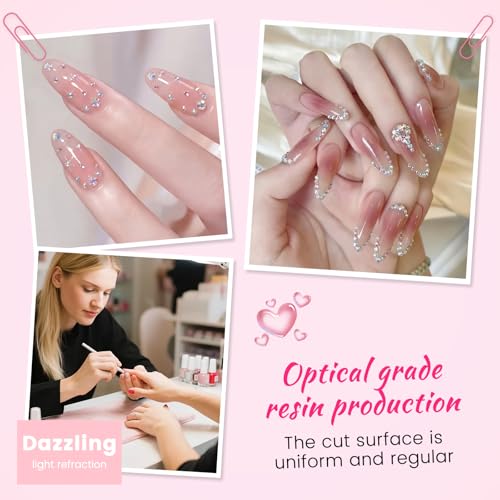 FALESOUL 24000Pcs Bedazzler Kit, 3mm Flatback Resin Rhinestones for Crafts