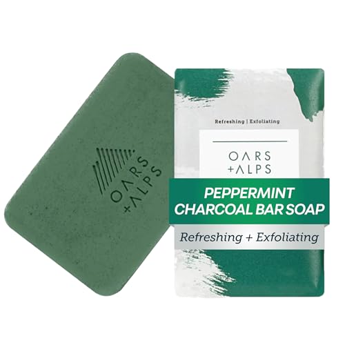 Oars + Alps Men's Exfoliating Bar Soap - Peppermint, 1 Pack