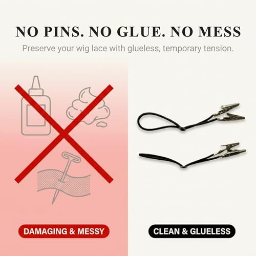 Brandywine Wig Chin Strap with Strong Grip for Styling, Cutting & Brushing – 2 Pack