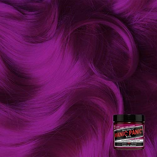 Manic Panic Fuschia Shock Semi-Permanent Hair Dye - Vibrant Pink, 4 oz