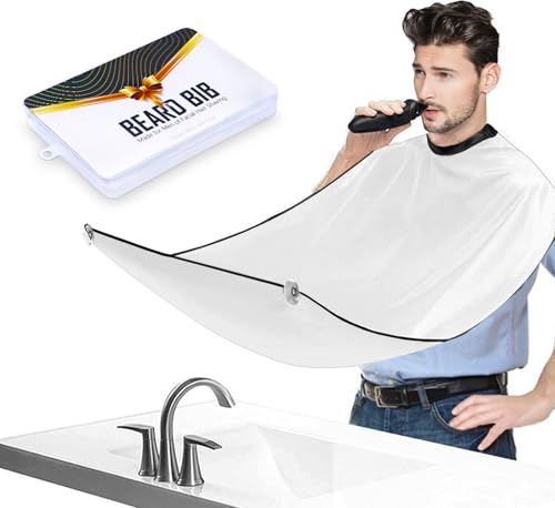 Beard Bib Apron for Men - Non-Stick Waterproof Trimming Catcher