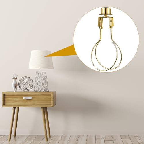 Honoson 4-Pack Lamp Shade Holders with Finials and Levellers