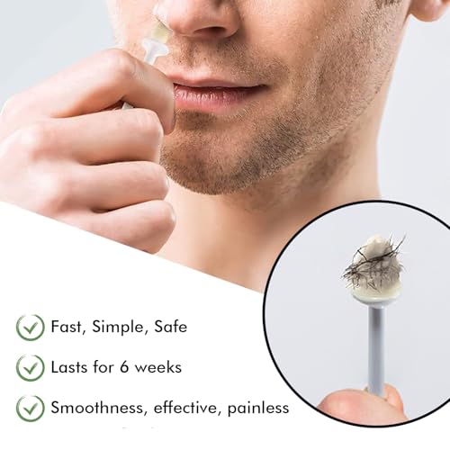 Maromamix Portable Nose Hair Waxing Kit with USB-C Warmer for Face & Body