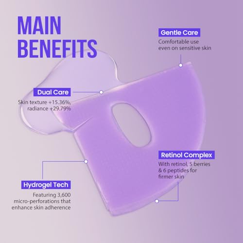 Retinol Gel Mask for Radiant Skin - Overnight Hydrogel Treatment | 30g x 4