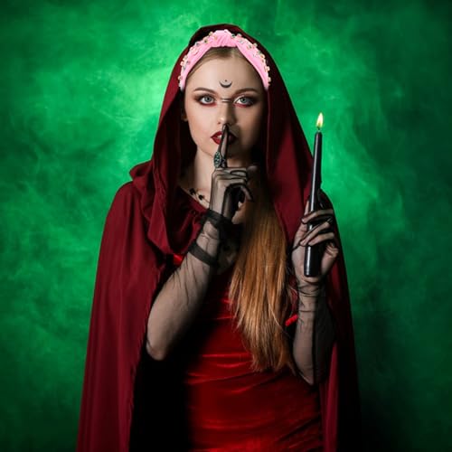 Witch Headband with Rhinestones, Knotted Halloween Costume Hair Accessory
