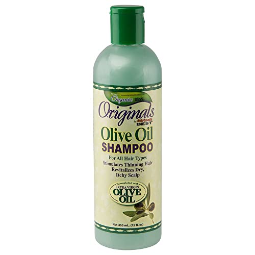 Originals by Africa's Best Olive Oil Shampoo 12 fl oz | Stimulates & Moisturizes Dry, Thinning Hair