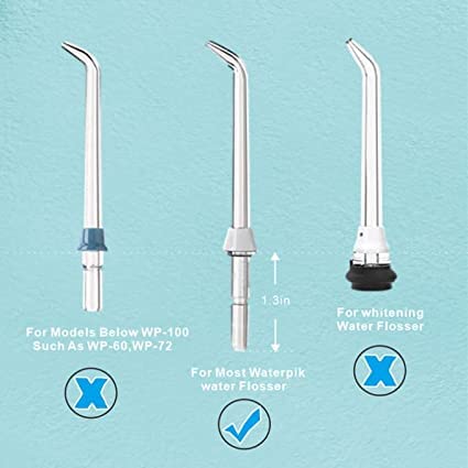 Waterpik Compatible Flosser Replacement Tips - 6 Piece Set