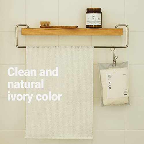 DEARCUS Hello Hanji Exfoliating Bath Washcloth - Soft Korean Paper Sponge