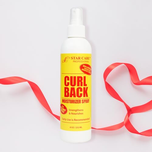 STAR CARE Curl Back Moisturizer Spray, Argan Oil & Biotin, 8oz (1 Pack)