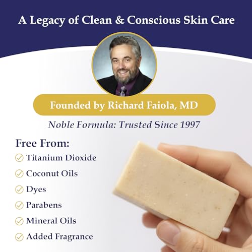 Noble Formula 2% Pyrithione Zinc Soap Bar - Deep Cleansing for Face, Body & Scalp, 3.25 oz