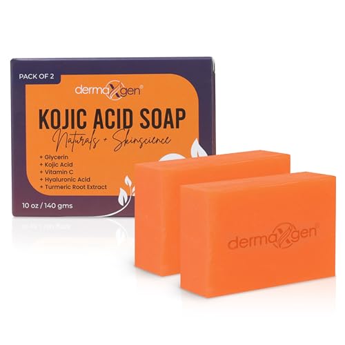 Kojic Acid Soap Bar with Vitamin C & Arbutin - 2 Pack for Radiant Skin