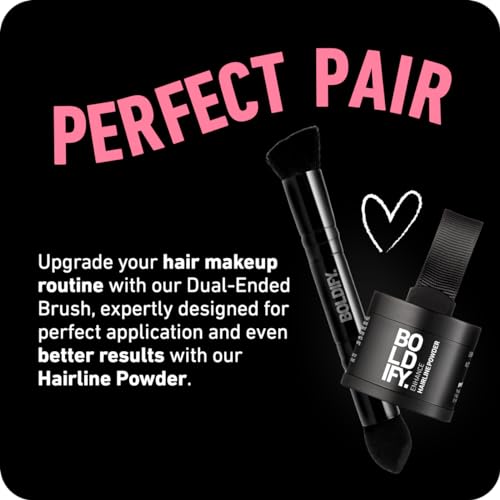 Boldify Dual-Ended Hairline Powder Brush for Precision Application