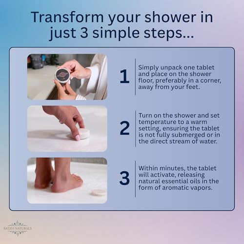 Shower Steamers Aromatherapy Variety Pack (5 Count) – Lavender, Eucalyptus Mint, Citrus