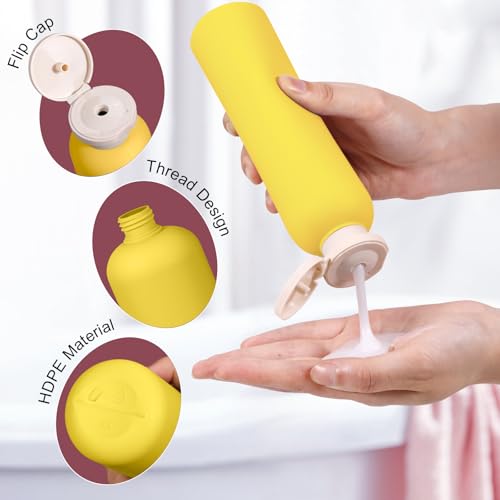 UMETASS 8.8oz Travel Shampoo Bottles, Leak-Proof Squeeze Containers, 4 Pack