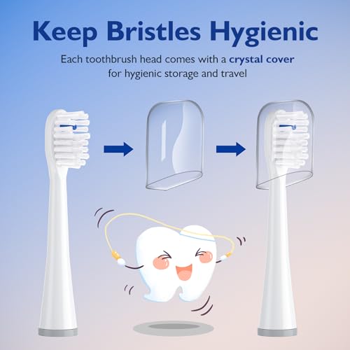 Waterpik Sonic Fusion Replacement Heads 3-Pack - Soft Dupont bristles, SF-01 to SF-04 - White, 1 Count (Pack of 3)