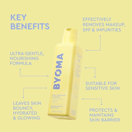 BYOMA Milky Moisture Cleanser - Hydrating Face Wash for Dry Skin
