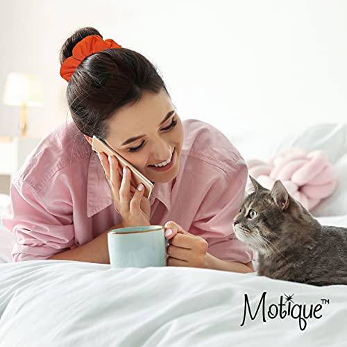 Motique Accessories 9-Pack Jersey Cotton Hair Scrunchies - Bright Colors