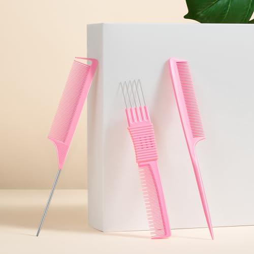 TsMADDTs 3-Piece Hair Combs Set for All Hair Types - Detangle & Style