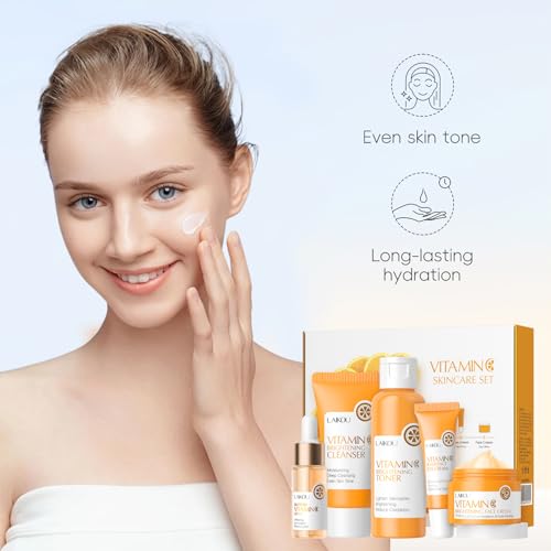 Charm Kiss Vitamin C Skincare Set - Brightening & Anti-Aging Face Care Kit